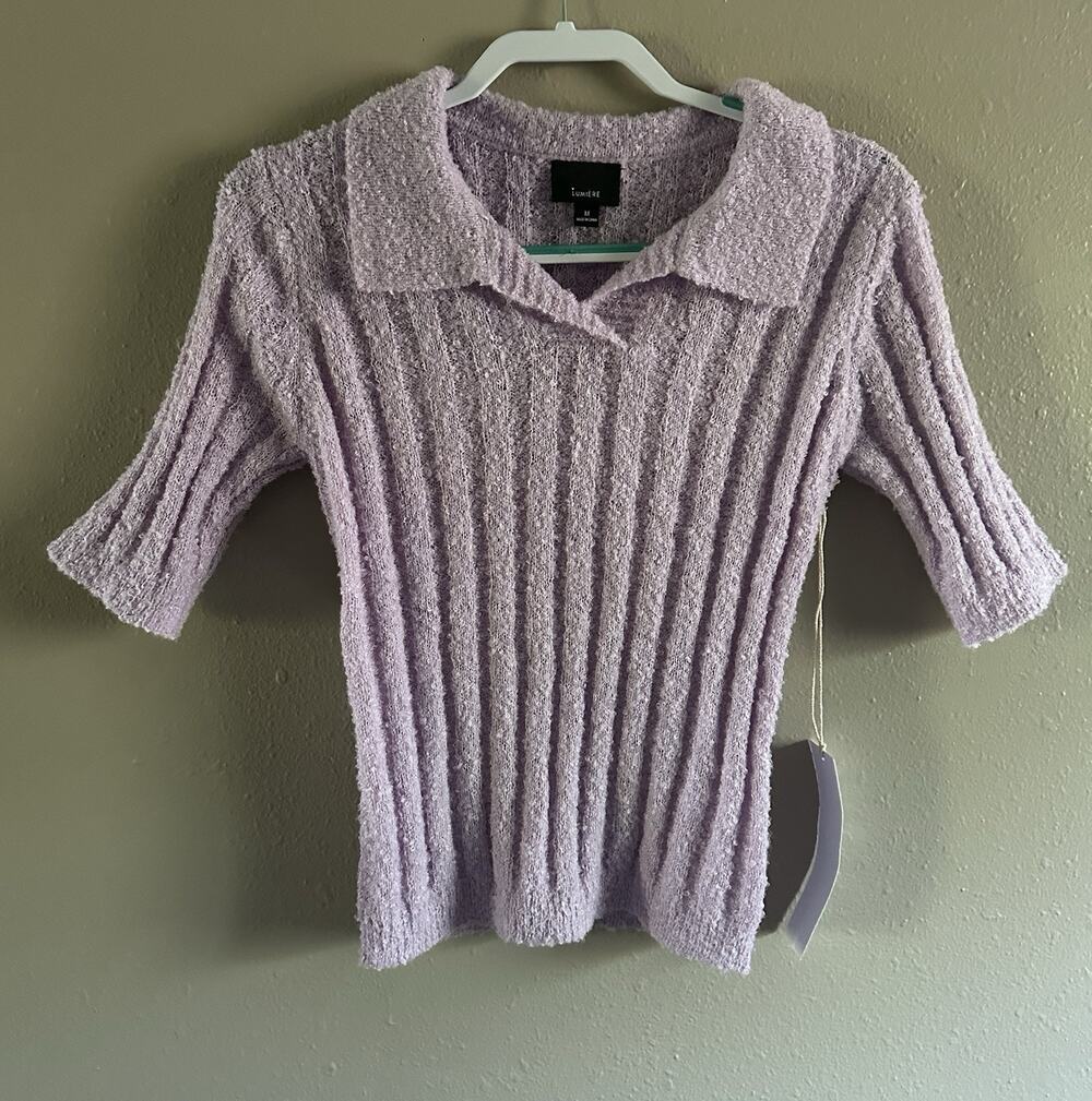 Lumiere Sweater In Lilac Size M